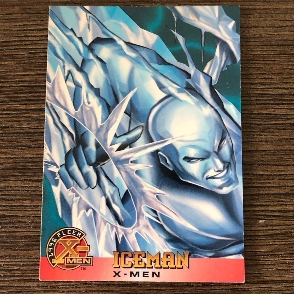X-men ’96 Fleer trading card: Iceman (X-Men) #7